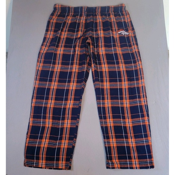 Denver Broncos NFL Men's Ultimate Lounge Pajama Pants Size L Navy Blue Orange - Picture 1 of 4